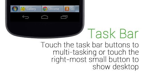免费下载Android上的Windows 7 Task Bar 1.8 Apk-魔盒网